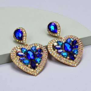 Cobalt Heart earring