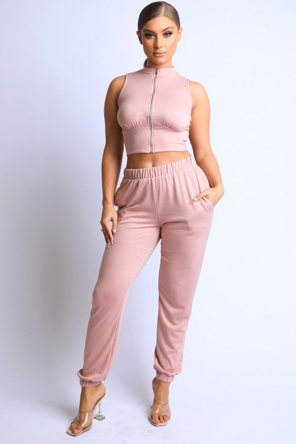 Blush Jogger Set