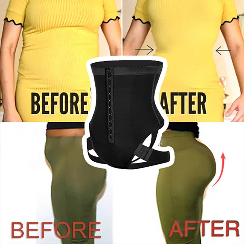 Seamless 2n1 Waist Trainer Butt Lifter