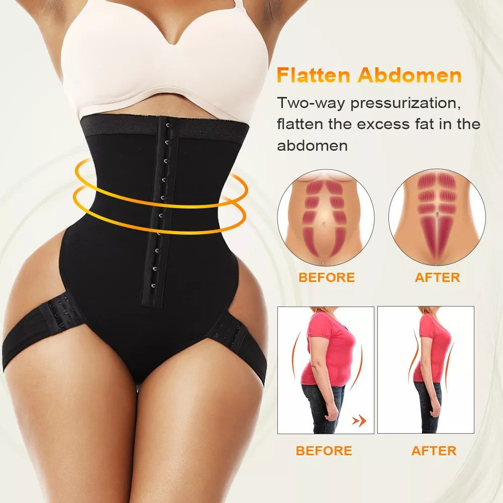 Seamless 2n1 Waist Trainer Butt Lifter
