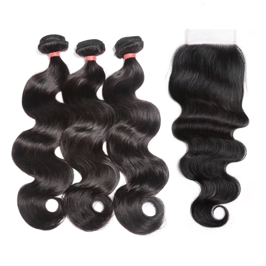 Luxury Body Wave Bundles with HD 5x5 Closure
