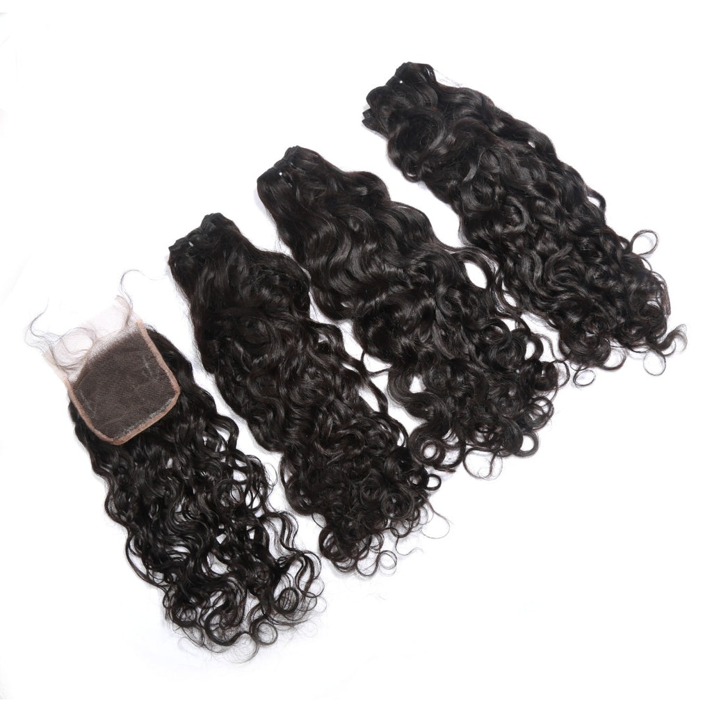 Luxury Jerry Curl Bundles with HD 5x5 Closure