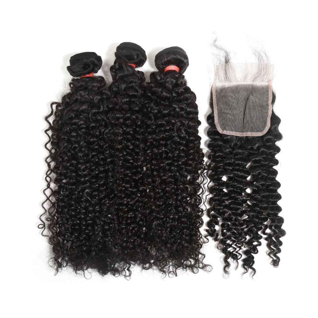 Luxury Spanish  Wave Bundles with HD 5x5 Closure
