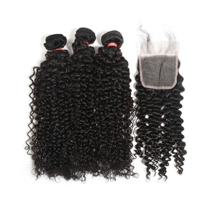 Luxury Spanish  Wave Bundles with HD 5x5 Closure