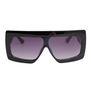 Black Celine Style Modern Visor Sunglasses